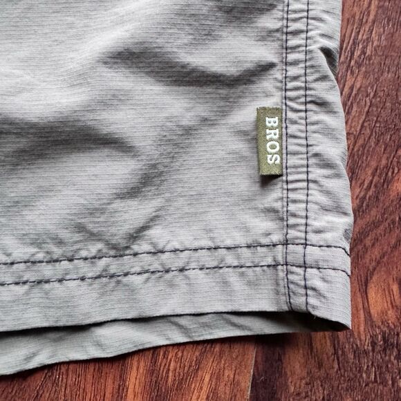 Howler Brothers Shorts‎ 35 Olive Nylon Quick Dry “Heed The Call” Hiking Fishing - Picture 11 of 16